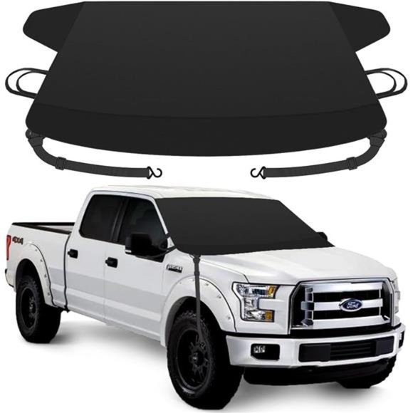 2023 Extra Large Windshield Cover for Ice and Snow, Upgraded Thicken Oxford Car - Picture 1 of 6